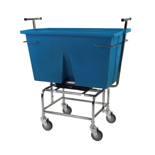 R&B Wire 6 Bushel Mobile Laundry Scale With Poly Tub, 250 Pound Capacity